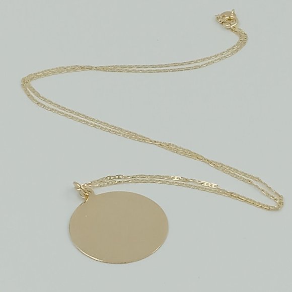 Vintage 14K YG Engravable Disc Charm - Picture 7 of 15